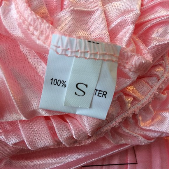 Pink Silky Sexy Jumpsuit Halter Tie Neck Small - Picture 5 of 5